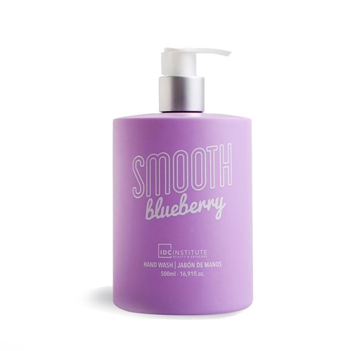 IDC INSTITUTE Jabón de Manos Smooth Hand Wash Gel de Arándano 500 ml. Limpia, Suaviza y Perfuma. Con Dosificador para Todo Tipo de Pieles.
