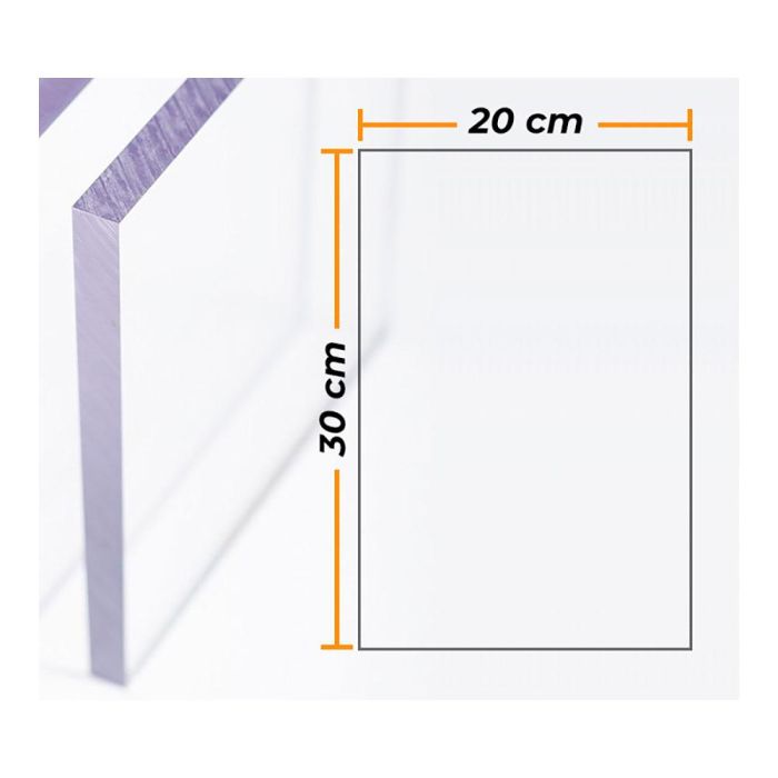 Compossar Placa de policarbonato compacto transparente 4mm 20x30cm - Alta resistencia, transparencia y rigidez 0 Compossar Placa de policarbonato compacto transparente 4mm 20x30cm - Alta resistencia, transparencia y rigidez 0