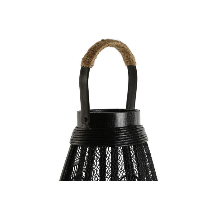 Portavela Colonial DKD Home Decor Negro 28 x 50 x 28 cm 5 Portavela Colonial DKD Home Decor Negro 28 x 50 x 28 cm 5