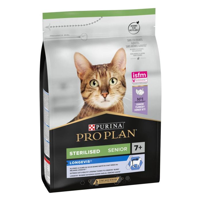 Purina Pro Plan Feline Adult Sterilised +7 Pavo 3 kg