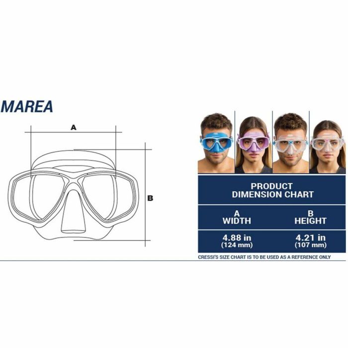 Gafas de Snorkel Cressi-Sub DM1000054 Rosa Adultos 1