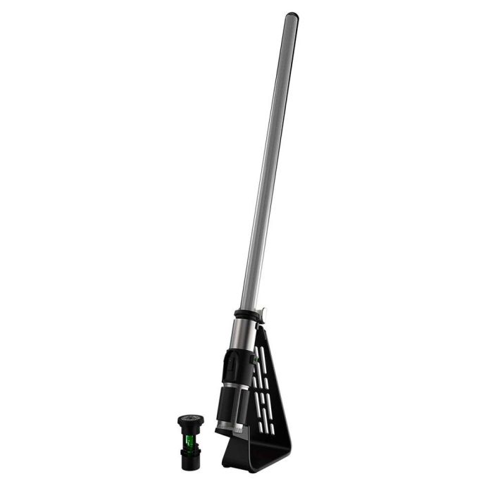 Hasbro Star Wars The Black Series Sable Luz Force FX Elite de Yoda con luces LED, efectos de sonido y base incluida 4