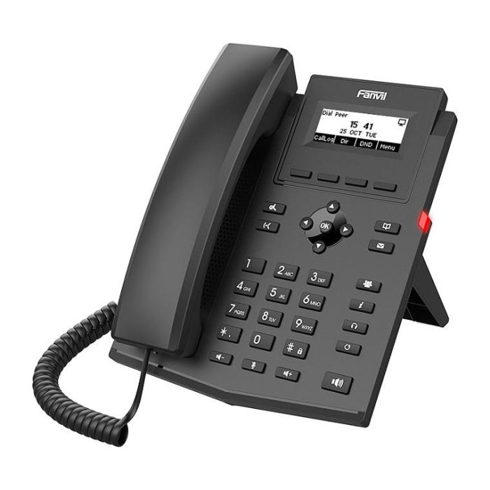 Fanvil X301P Teléfono IP Negro 2 líneas PoE 1