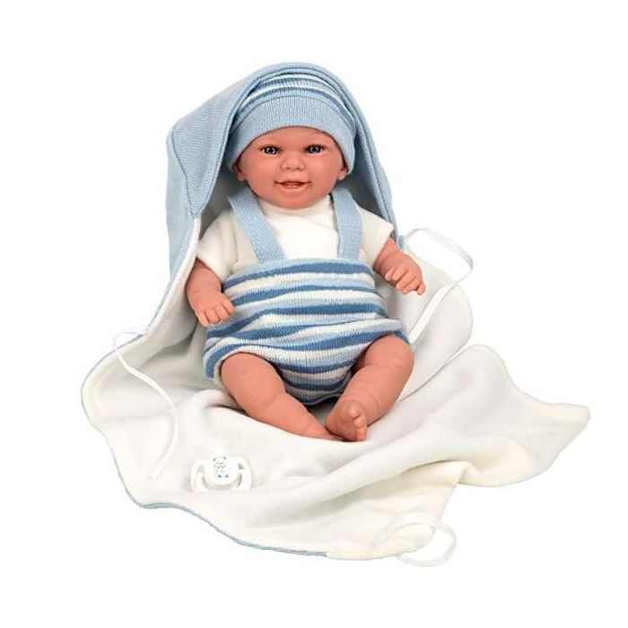 Muñeca elegance babyto azul con manta incluye chupete (muñeco de peso)35 cm 6 Muñeca elegance babyto azul con manta incluye chupete (muñeco de peso)35 cm 6
