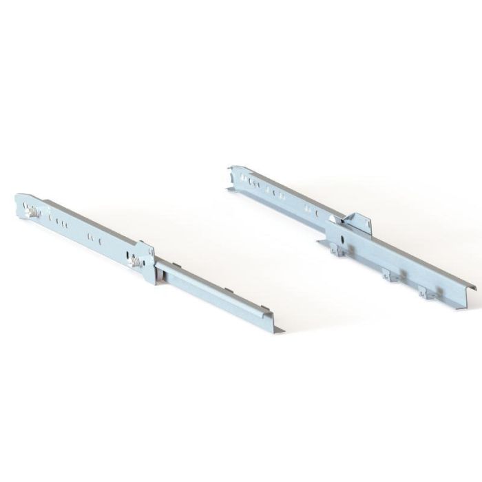 MUZZIN Aremuss Guía para Cajones con Cierre Amortiguado, Sistema CLAMP de Montaje Directo y Rápido sin Tornillos - 550mm