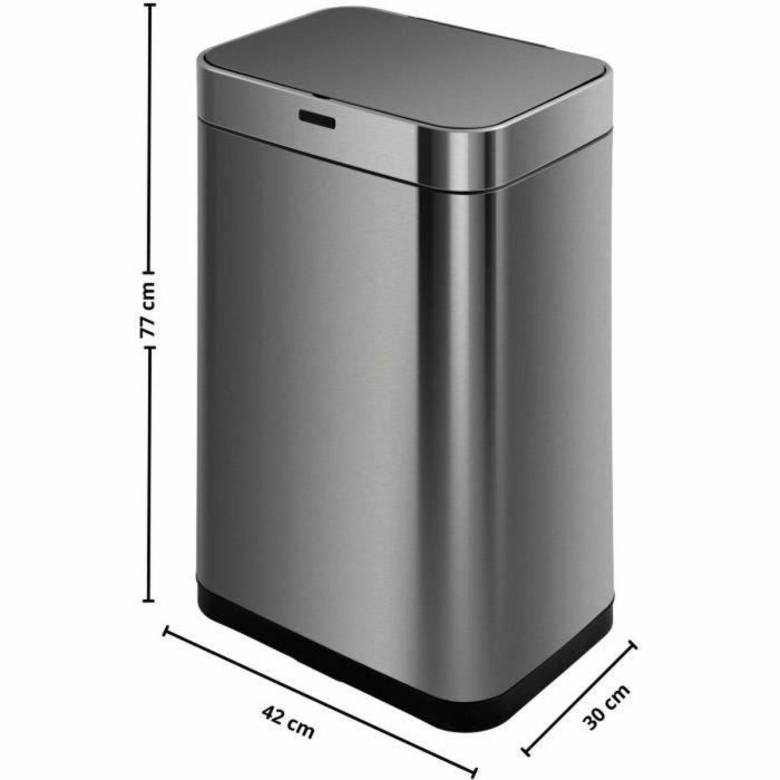 Kitchen Move Superior - Contenedor de Basura Automático de 60 Litros, Acero Inoxidable Moderno, Gran Capacidad para Familias Activas 1