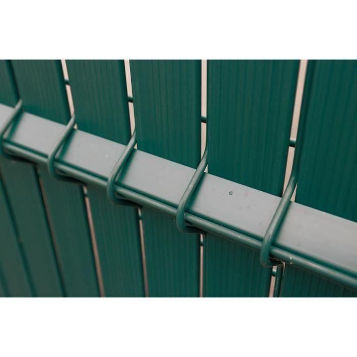 Kit de lamas para mampara de privacidad - VERDE - Para panel de valla rígida - Privacidad 4/5 - 1,225 x 2,50 m - Verde 2 Kit de lamas para mampara de privacidad - VERDE - Para panel de valla rígida - Privacidad 4/5 - 1,225 x 2,50 m - Verde 2