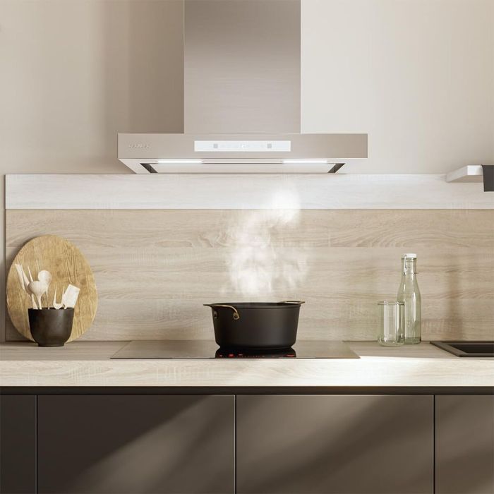 Cecotec Campana Convencional Bolero Flux TT 608000 Slim Glass 60 cm Blanca A++ 6 Cecotec Campana Convencional Bolero Flux TT 608000 Slim Glass 60 cm Blanca A++ 6