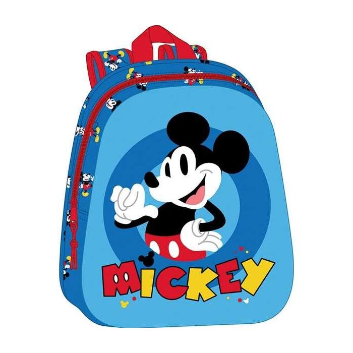 Safta Mochila 3D Mickey Mouse 27x33x10 cm para niños a partir de 3 años