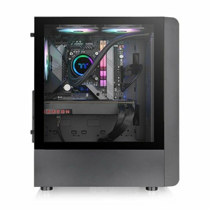 Caja de PC - THERMALTAKE - S200 TG ARGB (Negro) - Torre media - Formato ATX - Sin fuente de alimentación 3 Caja de PC - THERMALTAKE - S200 TG ARGB (Negro) - Torre media - Formato ATX - Sin fuente de alimentación 3