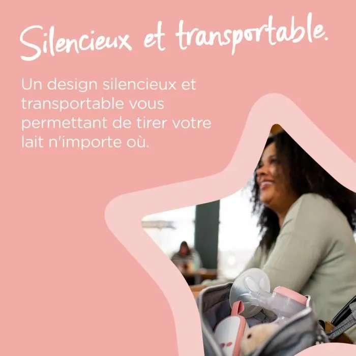 Tommee Tippee Sacaleches Manual TOM5010415236975, Ergonómica, Silenciosa y Transportable 4