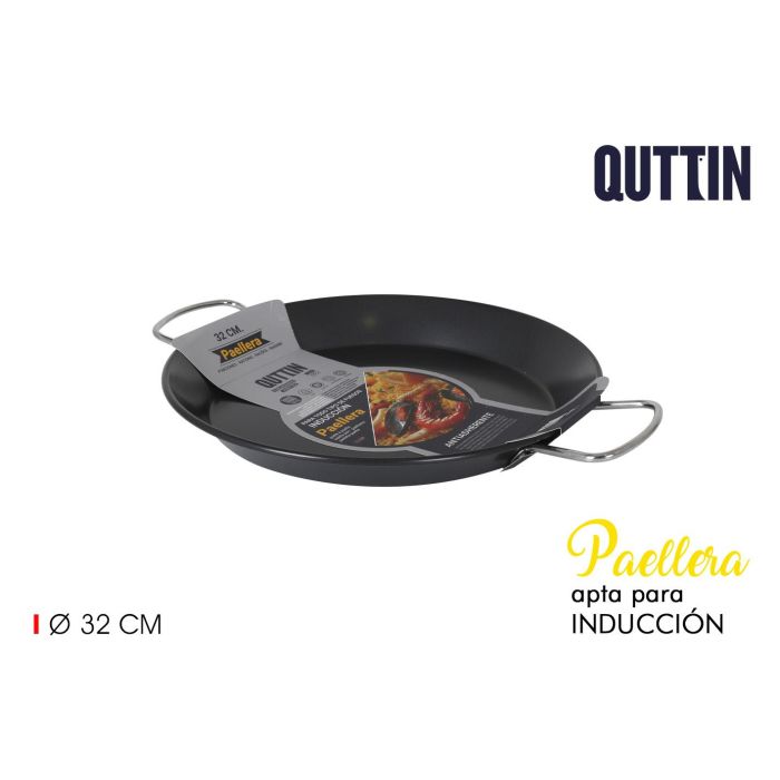 Paellera Antiadherente para Inducción 32 cm Quttin (6 Unidades) Paellera Antiadherente para Inducción 32 cm Quttin (6 Unidades)