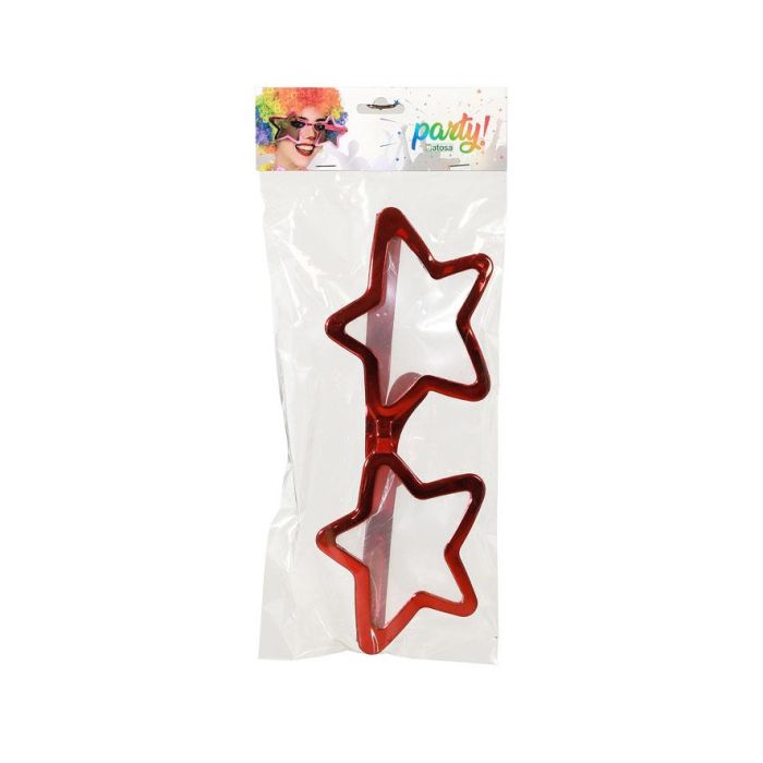 Gafas Estrellas Fucsia XXL Mujer Adulto para Carnaval y Fiestas 1