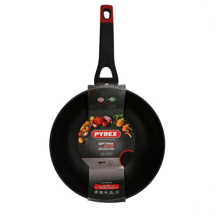 Wok Aluminio Forjado Optima + Pyrex 28 cm 2 Wok Aluminio Forjado Optima + Pyrex 28 cm 2