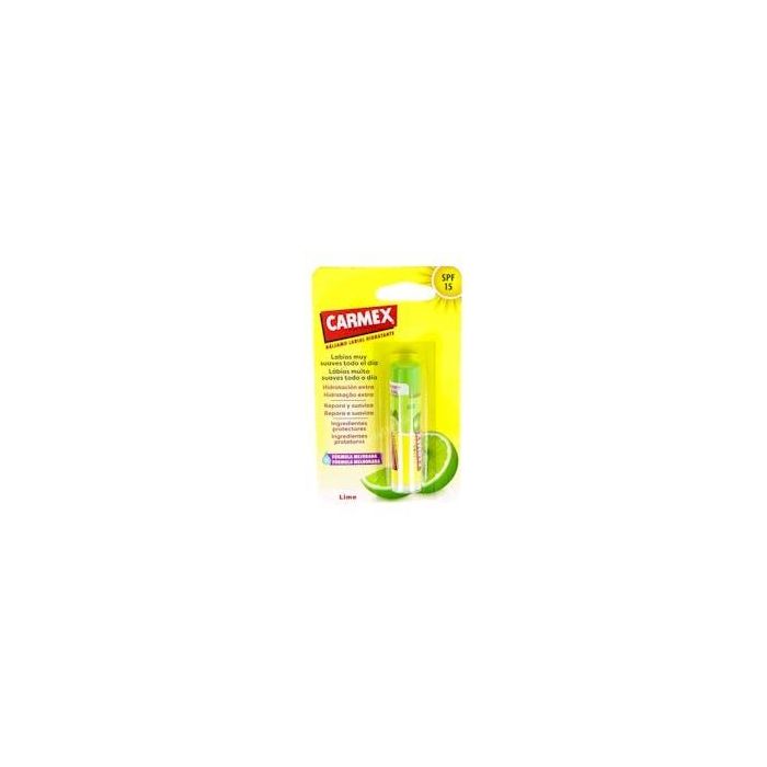 Carmex Bálsamo Labial Twist Stick Lima: Protege, Hidrata y Repara Grietas 4.25 g
