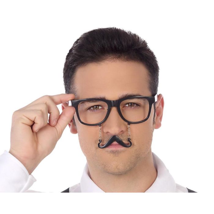 Gafas con Bigote Negro Elegante para Disfraces y Fiestas Temáticas - Accesorio Adulto 0 Gafas con Bigote Negro Elegante para Disfraces y Fiestas Temáticas - Accesorio Adulto 0