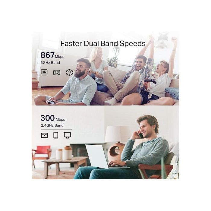 TP-Link RE335 Repetidor de Red 1167 Mbit/s WLAN Ethernet Blanco