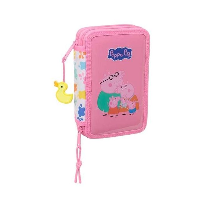 Safta Plumier doble Peppa Pig "Baby Pig" 29 piezas 12,5x19,5x4cm