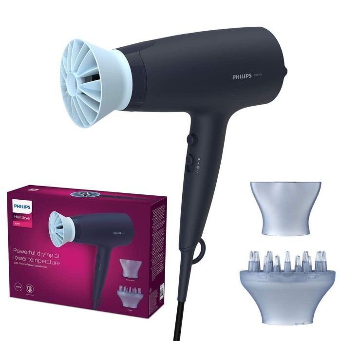 Secador de Pelo Philips 3000 BHD360/20 Secador Azul marino deep blue 2100 W 1 Secador de Pelo Philips 3000 BHD360/20 Secador Azul marino deep blue 2100 W 1