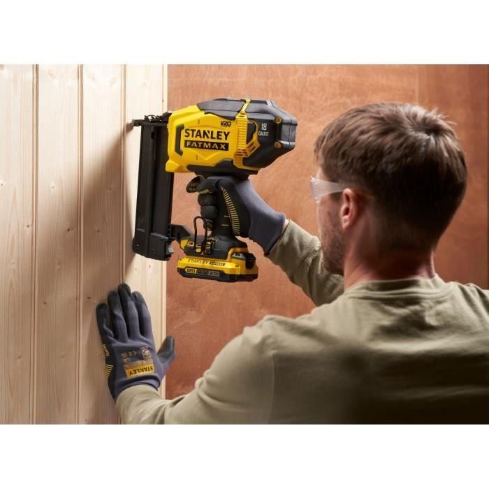 Stanley Fatmax SFMCN618B-XJ Clavadora de Acabado Calibre 18 V20, Inalámbrica 18V, para Clavos 16 a 50 mm, con Luz LED 2