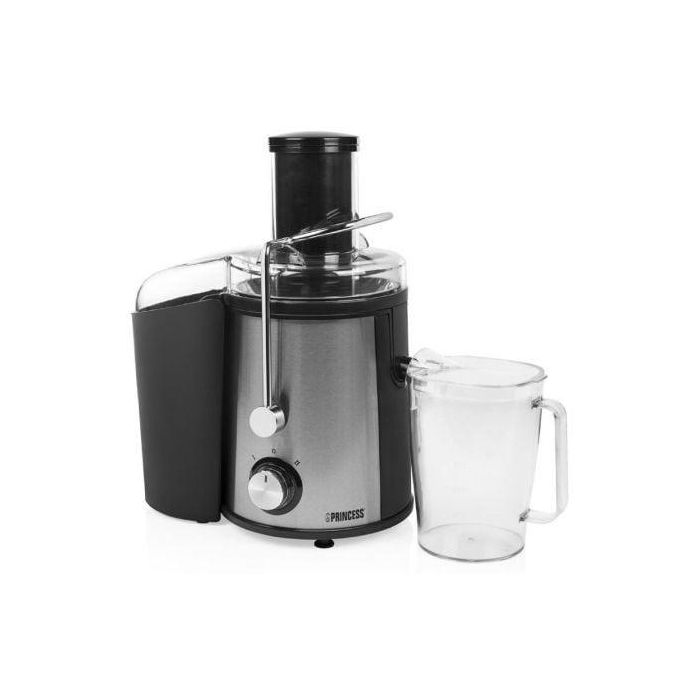 Princess 203040 Licuadora de zumos 800W, 2 Velocidades, Depósito 1.1L, Cuerpo de Acero Inoxidable, Fácil Limpieza y Antigoteo