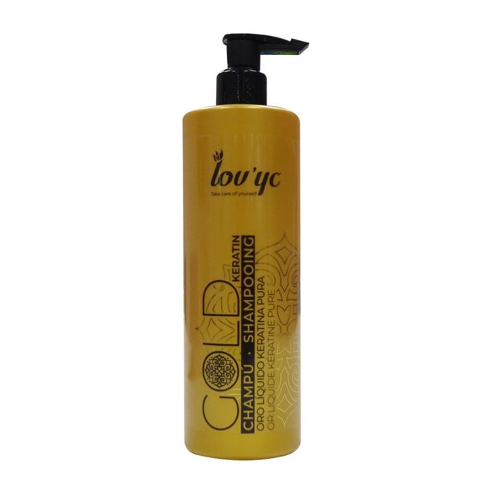 Lovyc Gold keratin champú cabello seco 500 ml