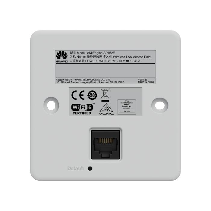 Huawei eKit AP162E 50087150 Punto de Acceso Wi-Fi 2975 Mbit/s Doble Banda 2.4/5 GHz PoE Blanco 3