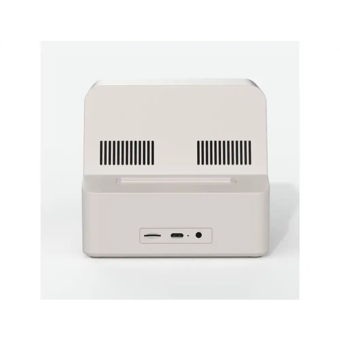 Wondee Altavoz Bluetooth Retro Grey con Iluminación Disco, 5W, 12h Batería, Sonido Potente, Diseño Vintage 80s 2