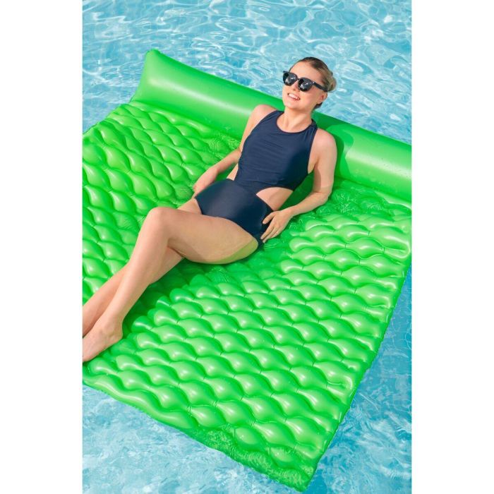 Bestway Colchoneta Hinchable Gigante Enrollable Verde 213x170 cm Playa y Piscina 44106 16