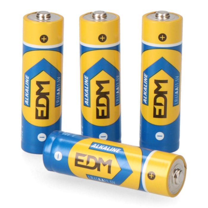 Edm Pila Alkalina Long Life AA LR06 1,5V Blister 4 uds 1 Edm Pila Alkalina Long Life AA LR06 1,5V Blister 4 uds 1