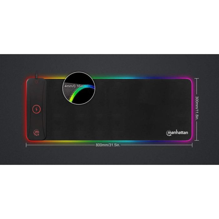 MANHATTAN XXL RGB LED Gaming-Mauspad mit Indutionsladegerät 4