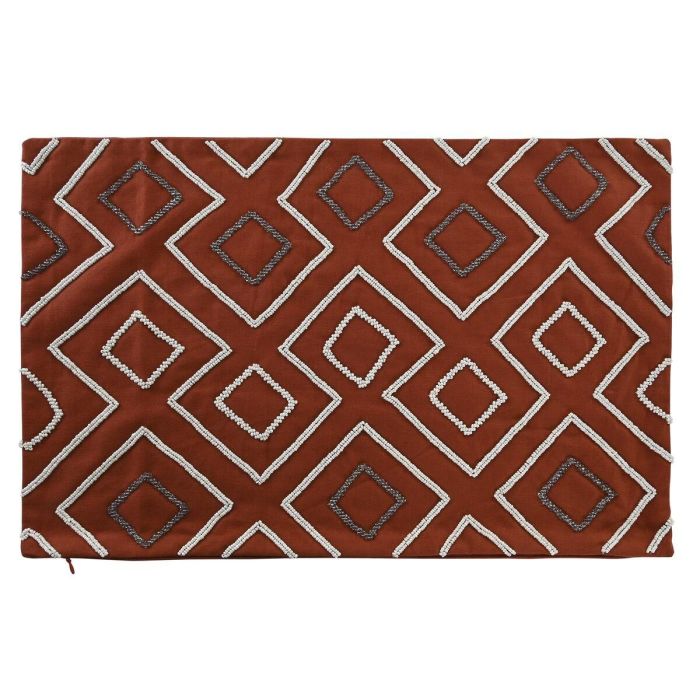 Funda de cojín DKD Home Decor 60 x 1 x 40 cm Terracota Geométrico 1 Funda de cojín DKD Home Decor 60 x 1 x 40 cm Terracota Geométrico 1