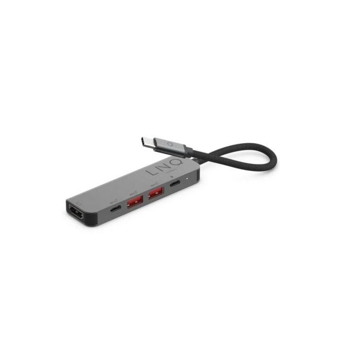 Docking USB Tipo-C Linq LQ48014/ 1xUSB Tipo-C/ 2xUSB/ 1xHDMI 4K/ 1xUSB Tipo-C PD/ Gris 2 Docking USB Tipo-C Linq LQ48014/ 1xUSB Tipo-C/ 2xUSB/ 1xHDMI 4K/ 1xUSB Tipo-C PD/ Gris 2