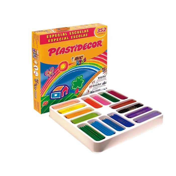 Plastidecor Ceras Kids Especial Escuelas 16 Colores Surtidos Caja 352 Ud 1