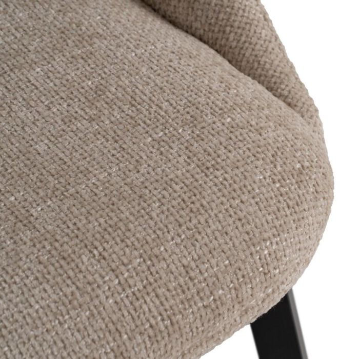 Silla Crema Tejido-Metal Salón 48 X 61 X 85 cm