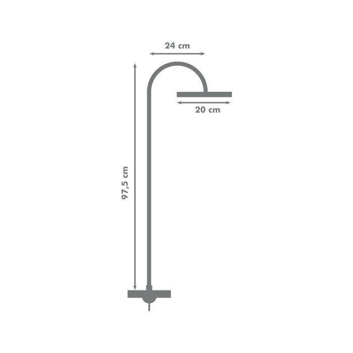 ROUSSEAU Columna de ducha sin grifo Dunedin cromo 2 ROUSSEAU Columna de ducha sin grifo Dunedin cromo 2