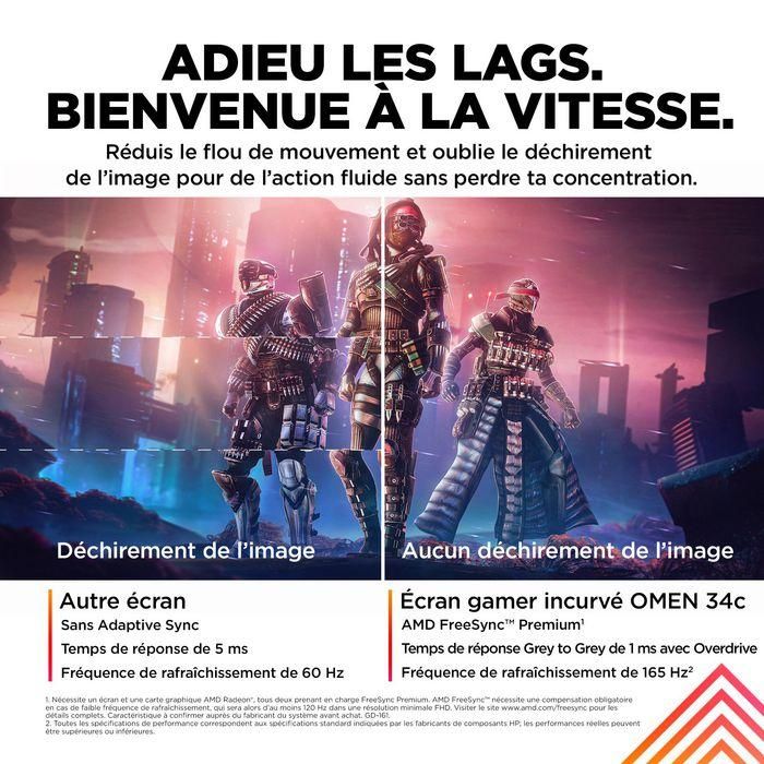 HP OMEN 34c Monitor Gaming Curvo WQHD 165Hz de 34 Pulgadas 17 HP OMEN 34c Monitor Gaming Curvo WQHD 165Hz de 34 Pulgadas 17