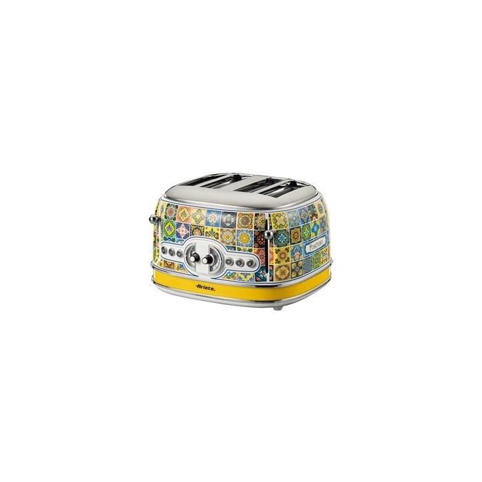 Ariete Tostador 4 Ranuras Positano con 6 Niveles de Tueste y Bandeja Recogemigas Extraíble Ariete Tostador 4 Ranuras Positano con 6 Niveles de Tueste y Bandeja Recogemigas Extraíble