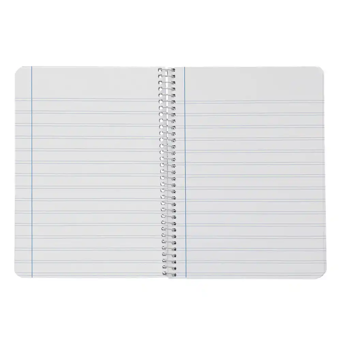 Liderpapel Cuaderno espiral A5 Smart tapa blanda 80 hojas 75gr pauta 2,5mm con margen colores surtidos 7