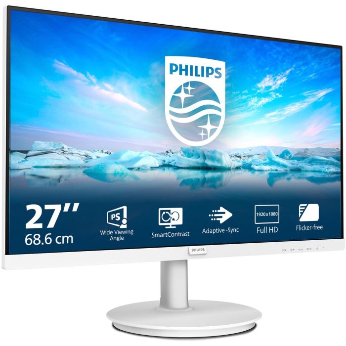 Philips 271V8AW - Monitor de 27" VA, Full HD (1920x1080) HDMI 100Hz, Blanco 1 Philips 271V8AW - Monitor de 27" VA, Full HD (1920x1080) HDMI 100Hz, Blanco 1