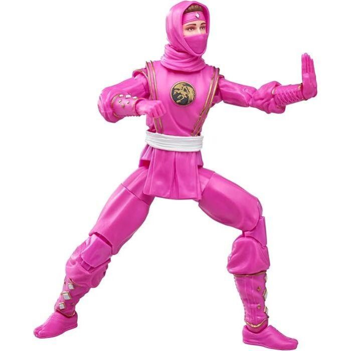 Figura Mighty Morphin Ninja Pink Ranger Lightning Collection Power Rangers 15cm 3