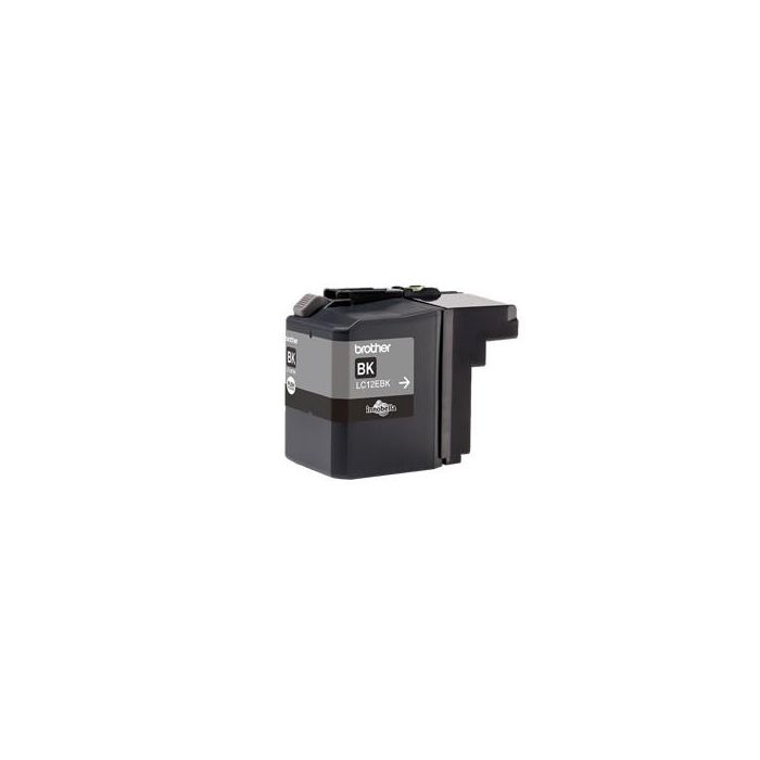 Brother LC-12EBK Tinta Original Negro 2400 Páginas para MFC-J6925DW, Pack Individual