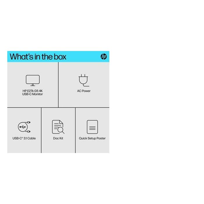 HP E27k G5 4K USB-C Monitor 5 HP E27k G5 4K USB-C Monitor 5