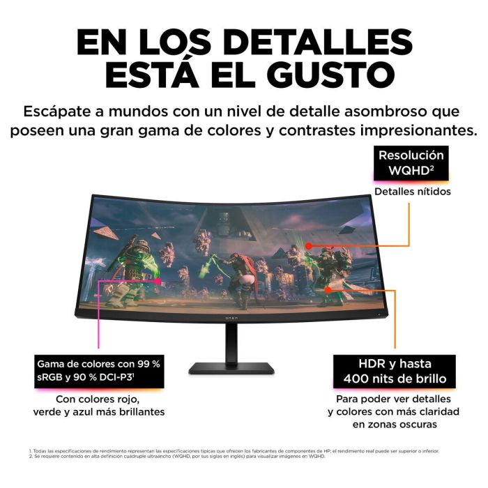 Monitor HP 780K8E9#ABB 34" Wide Quad HD 36 Monitor HP 780K8E9#ABB 34" Wide Quad HD 36