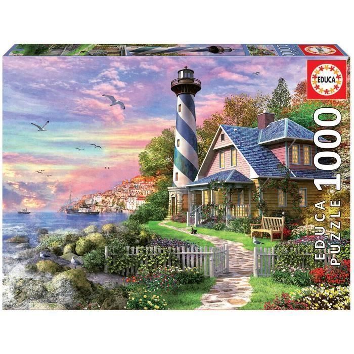 EDUCA Puzzle 1000 Faro en Rock Bay