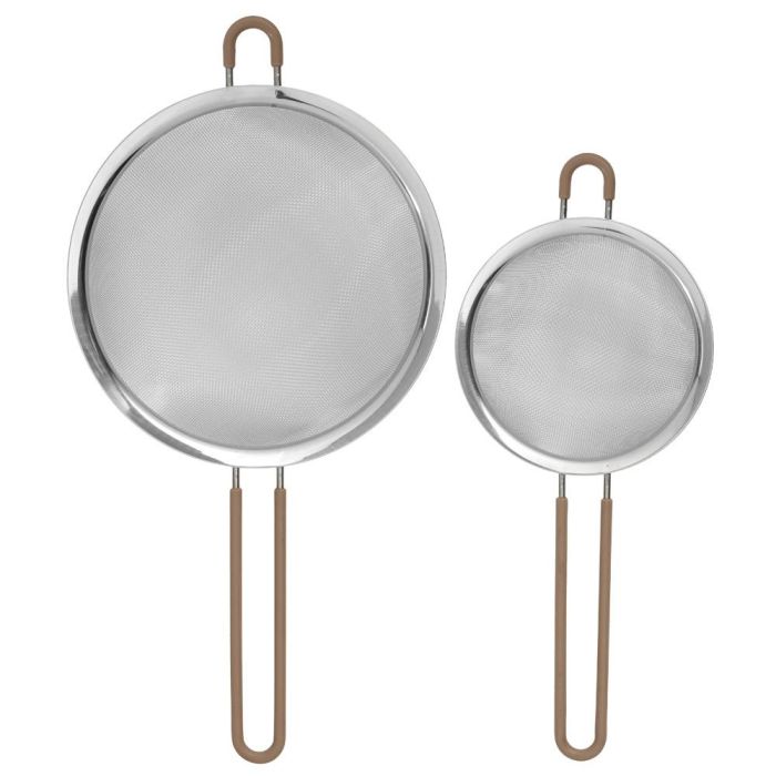 Day Juego de 2 Coladores de Acero Inoxidable y Silicona, Diámetros 13,5-19,5 cm 4 Day Juego de 2 Coladores de Acero Inoxidable y Silicona, Diámetros 13,5-19,5 cm 4