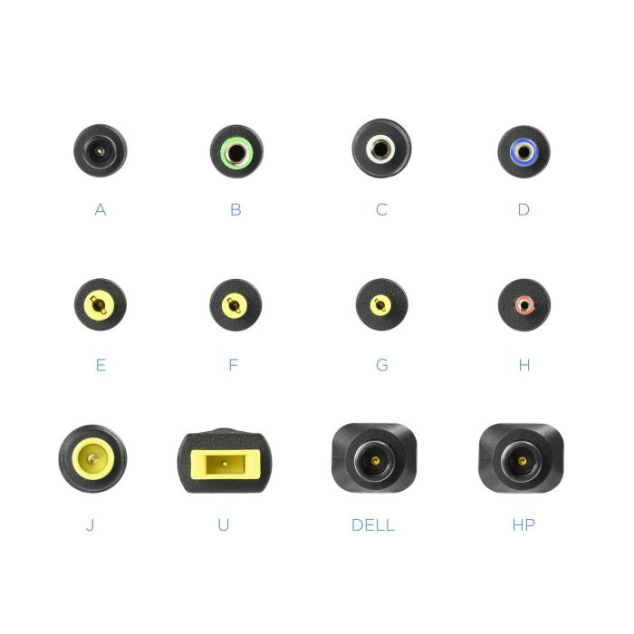 TOOQ Cargador Universal TQLC-90BS02M 90W USB 12 Conectores para Portátil 1