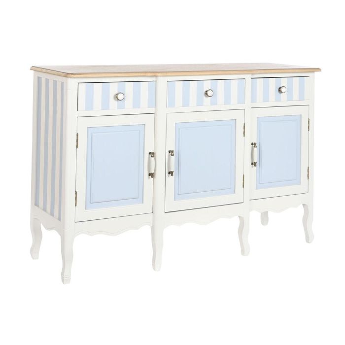 Buffet Mediterraneo DKD Home Decor Blanco Azul Celeste 45 x 90 x 140 cm Buffet Mediterraneo DKD Home Decor Blanco Azul Celeste 45 x 90 x 140 cm