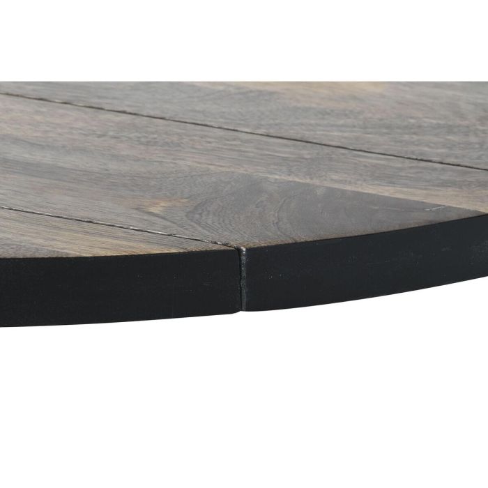DKD Home Decor Mesa Comedor Loft Desmontable Metal Madera Mango Natural Negro 100x200x76 cm 3