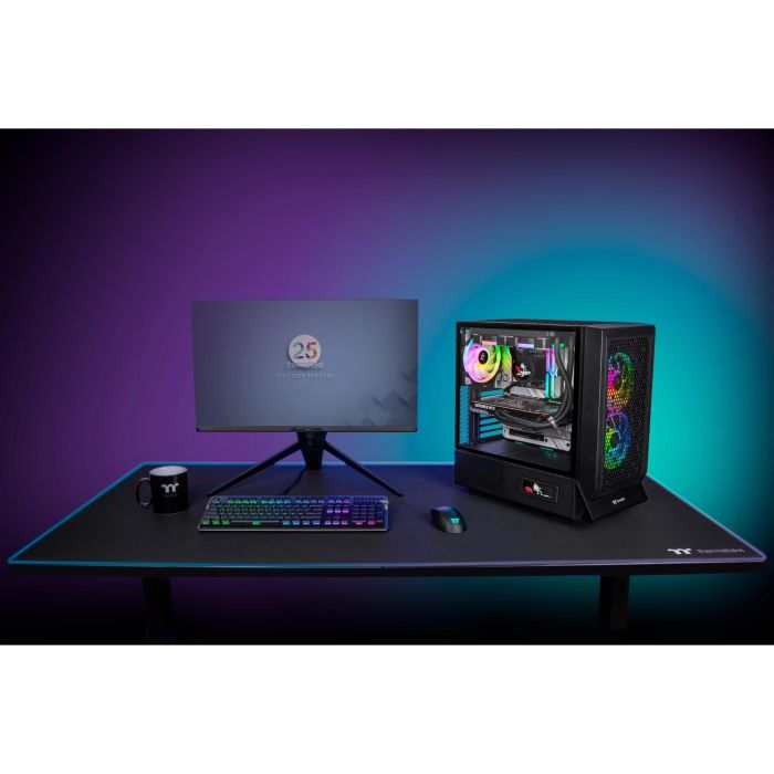Thermaltake Ceres 330 TG ARGB Black – Torre Midi PC Gaming Negro, Vidrio Templado, ATX, EATX, micro ATX, Mini-ITX 4